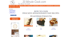 Desktop Screenshot of 20minutecook.com